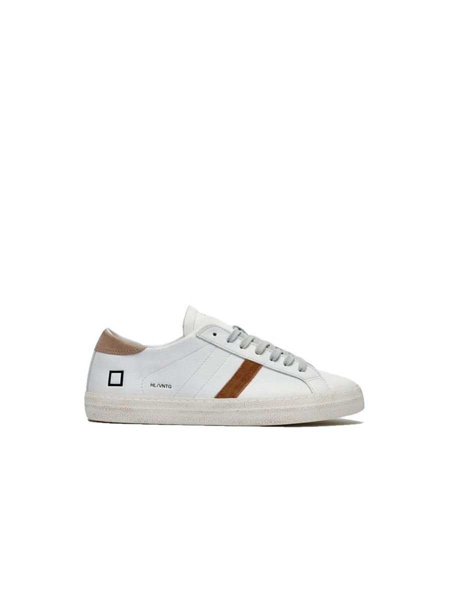 Scarpe d.a.t.e. | Hill Low Vintage Calf White-Beige