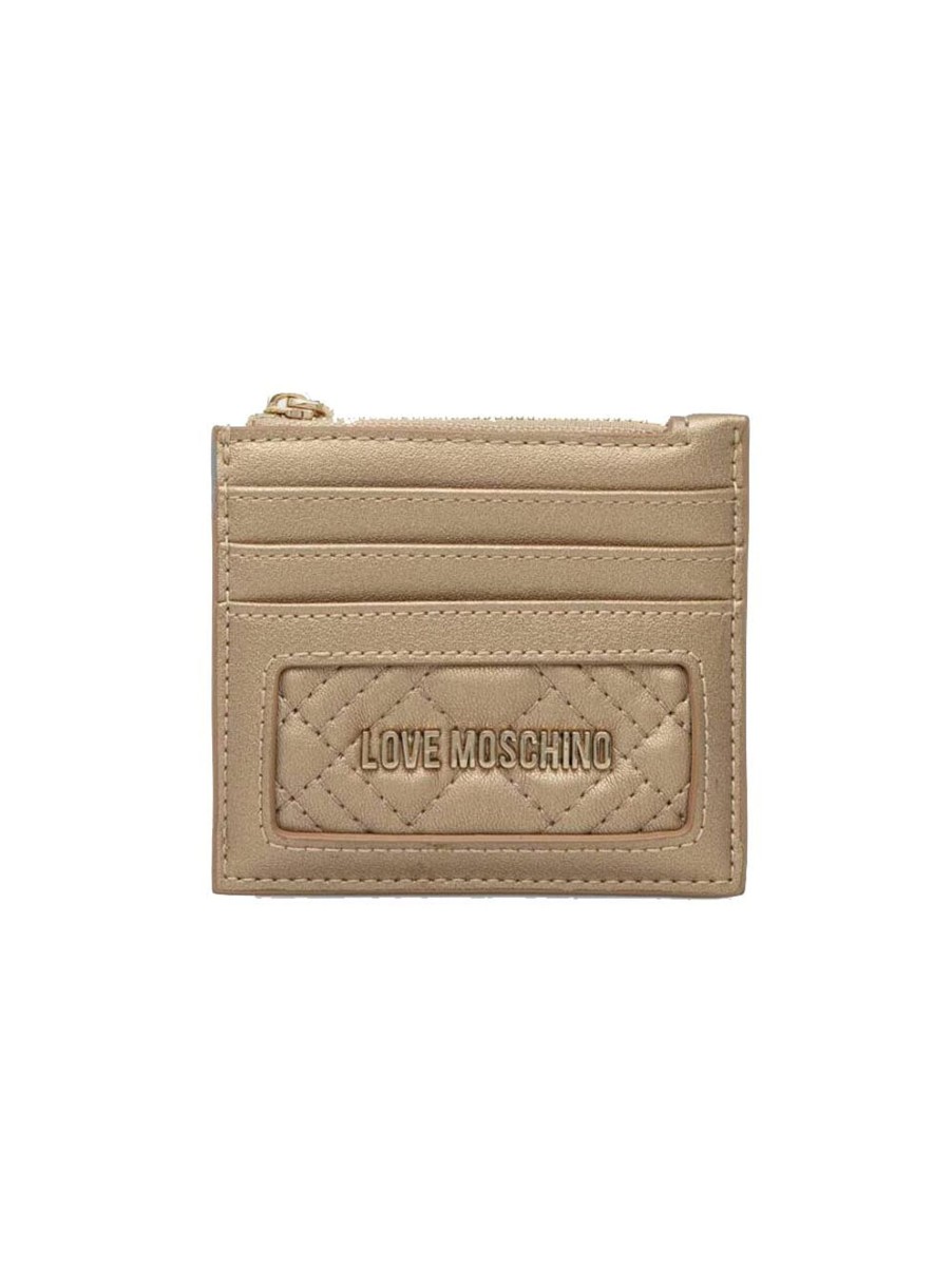 Donna love moschino Portafogli | Portafoglio Quilted Pu - Oro