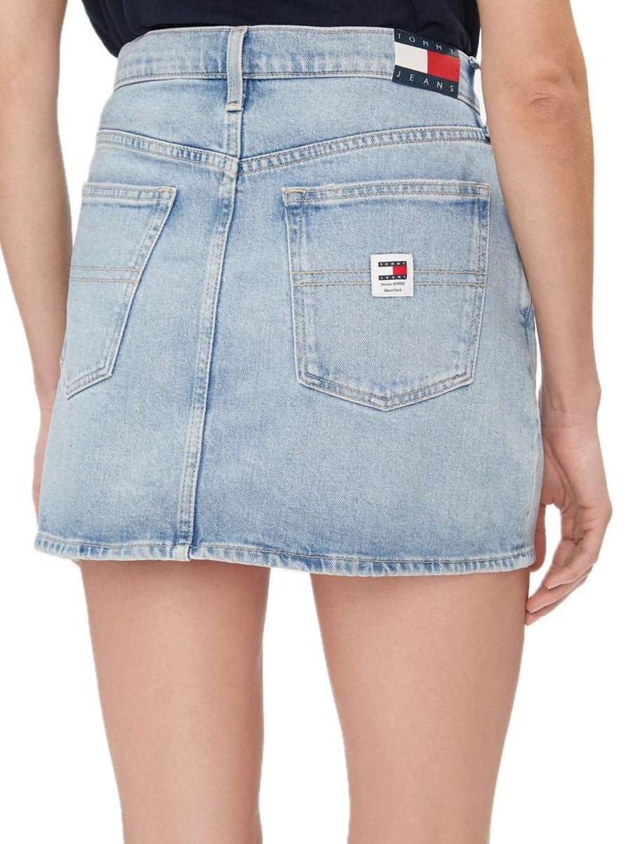 Donna tommy hilfiger Minigonne | Izzie Mr Mn Skirt - Denim Light