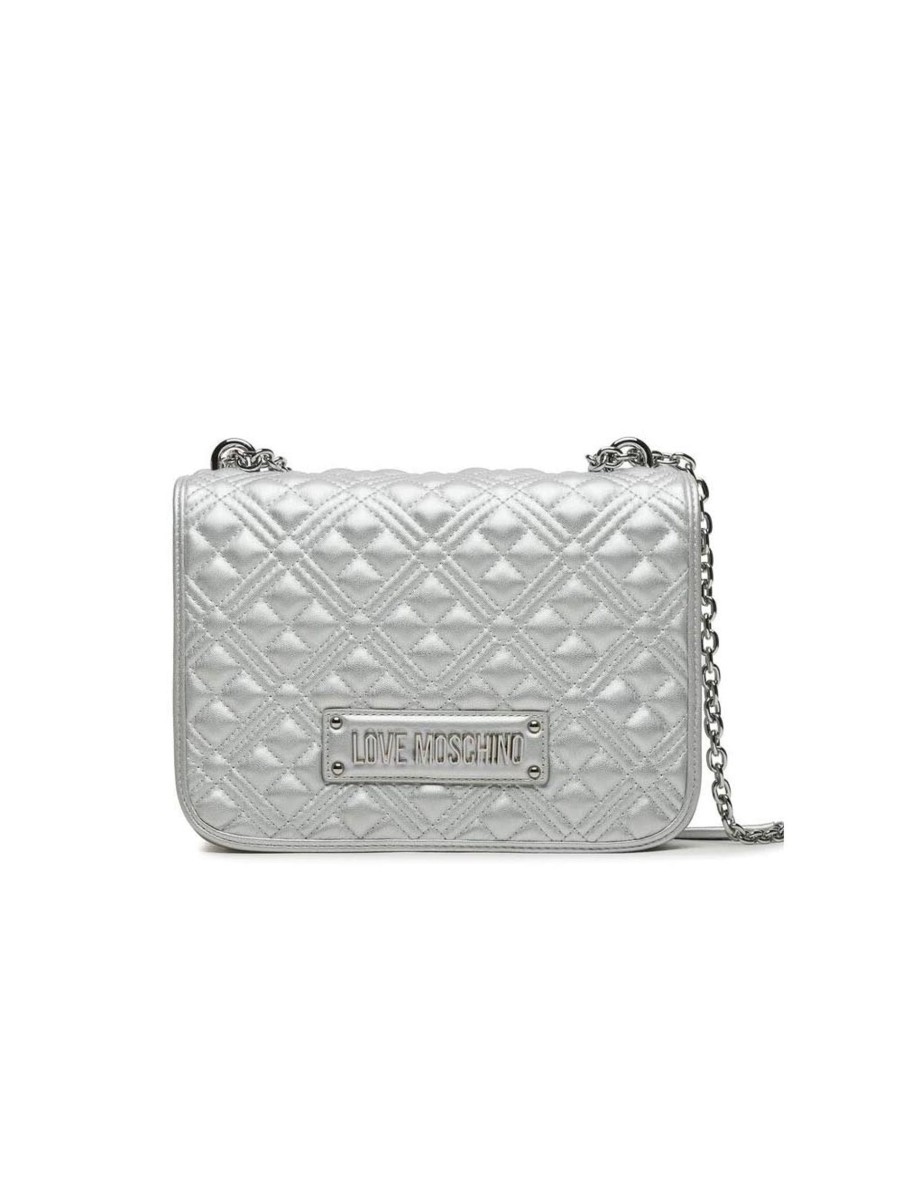 Donna love moschino Borse | Borsa Quilted Pu - Argento