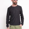 Uomo berna Pullover | Paricollo Cotone Slub - Grafite