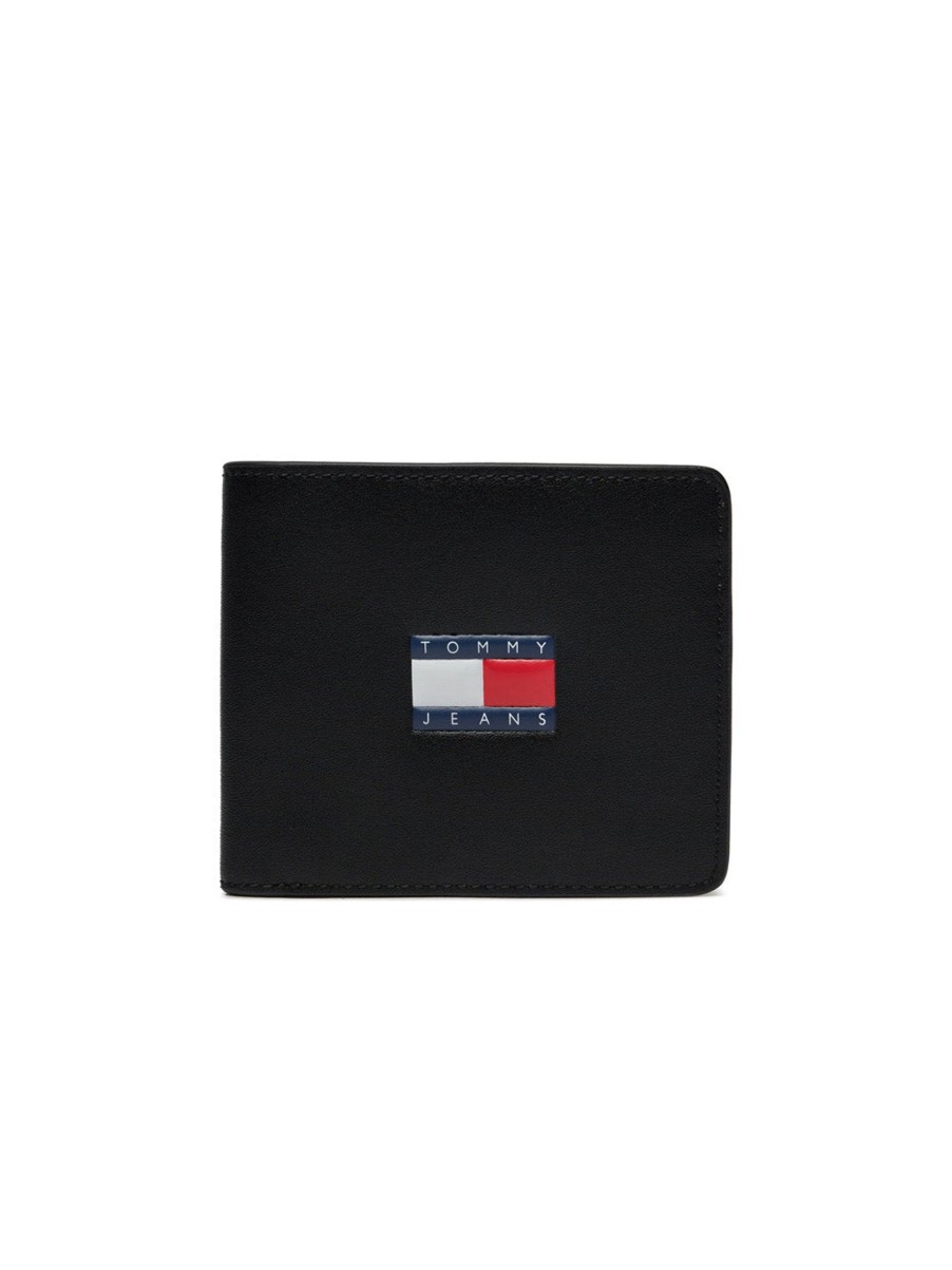 Uomo tommy hilfiger Portafogli | Tjm Heritage Leather Cc Wallet - Black