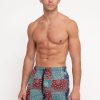 Uomo tooco Boxer Da Mare | Classic Beachwear Bandana Patch Forest