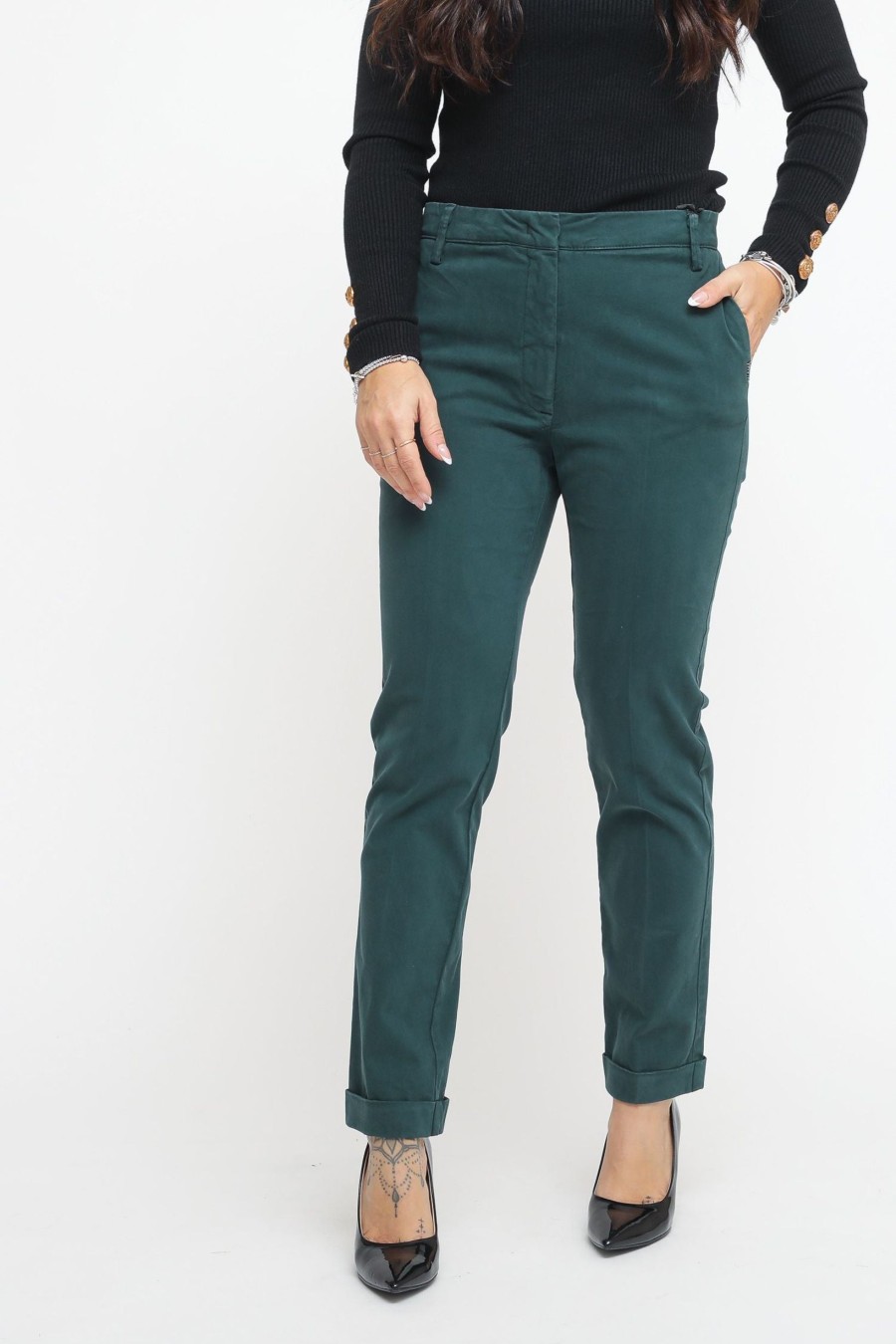 Donna berna Pantaloni | Chino - Verde Bosco