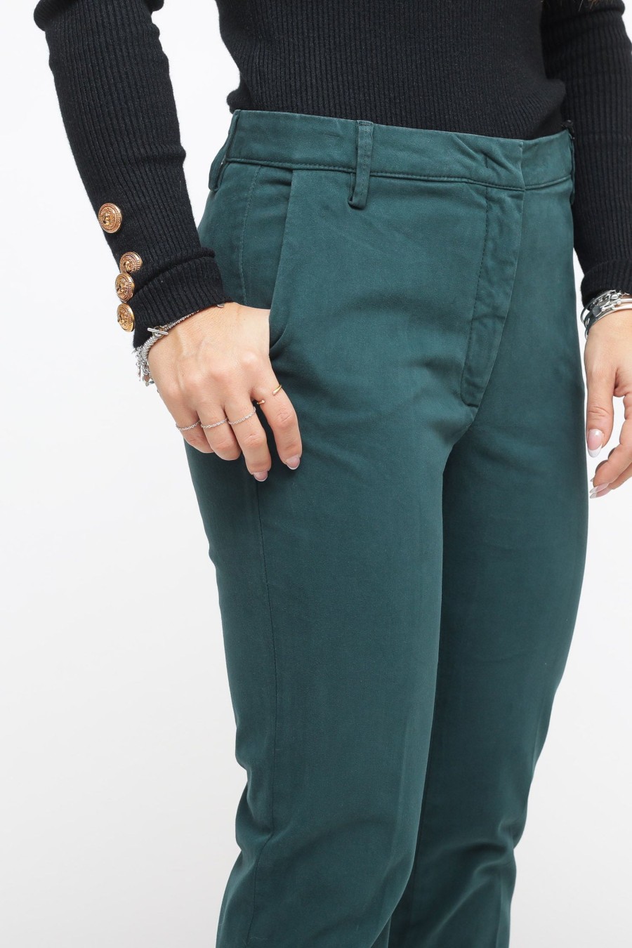 Donna berna Pantaloni | Chino - Verde Bosco