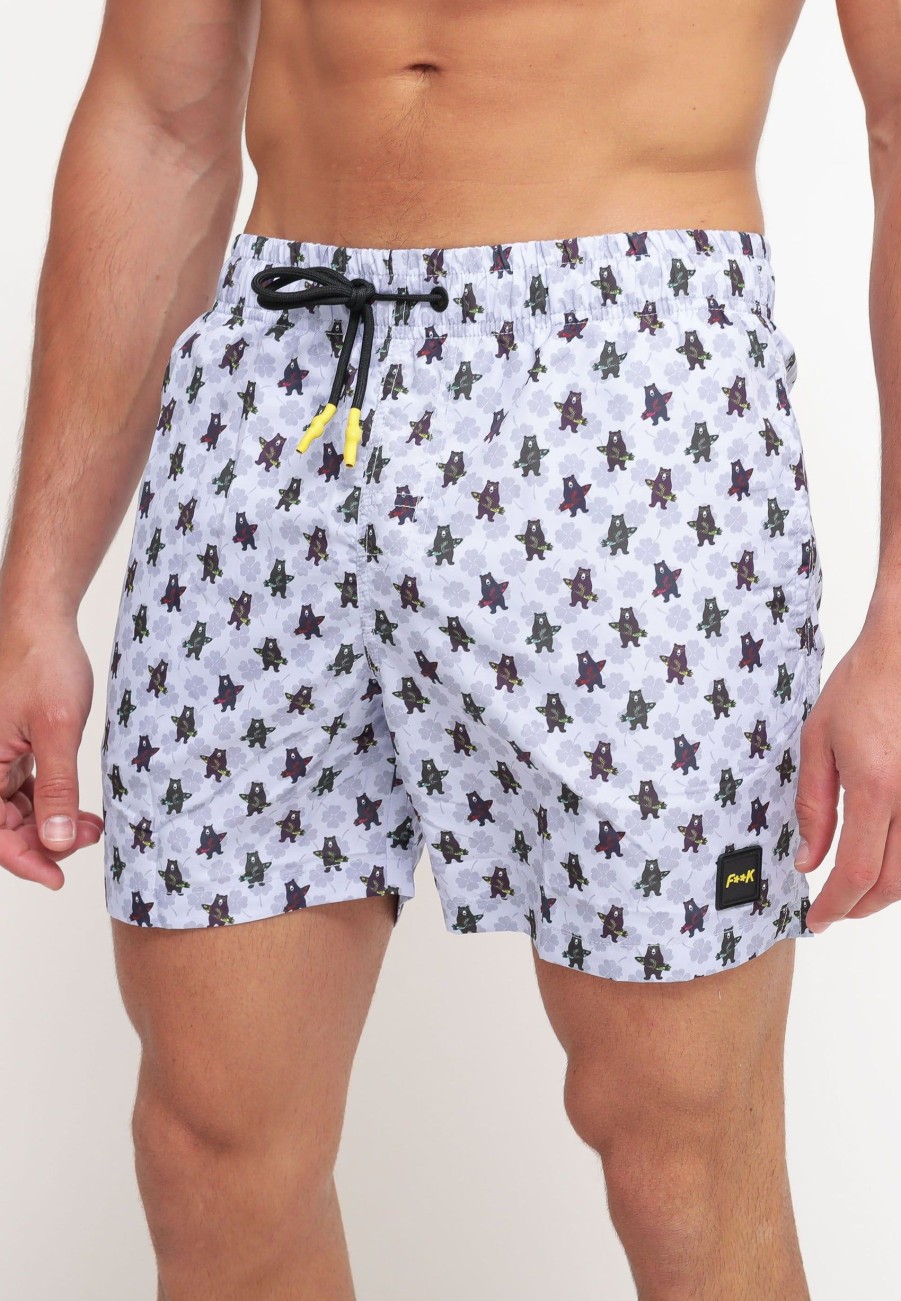 Uomo f**k project Boxer Da Mare | Printed Short - Fantasia