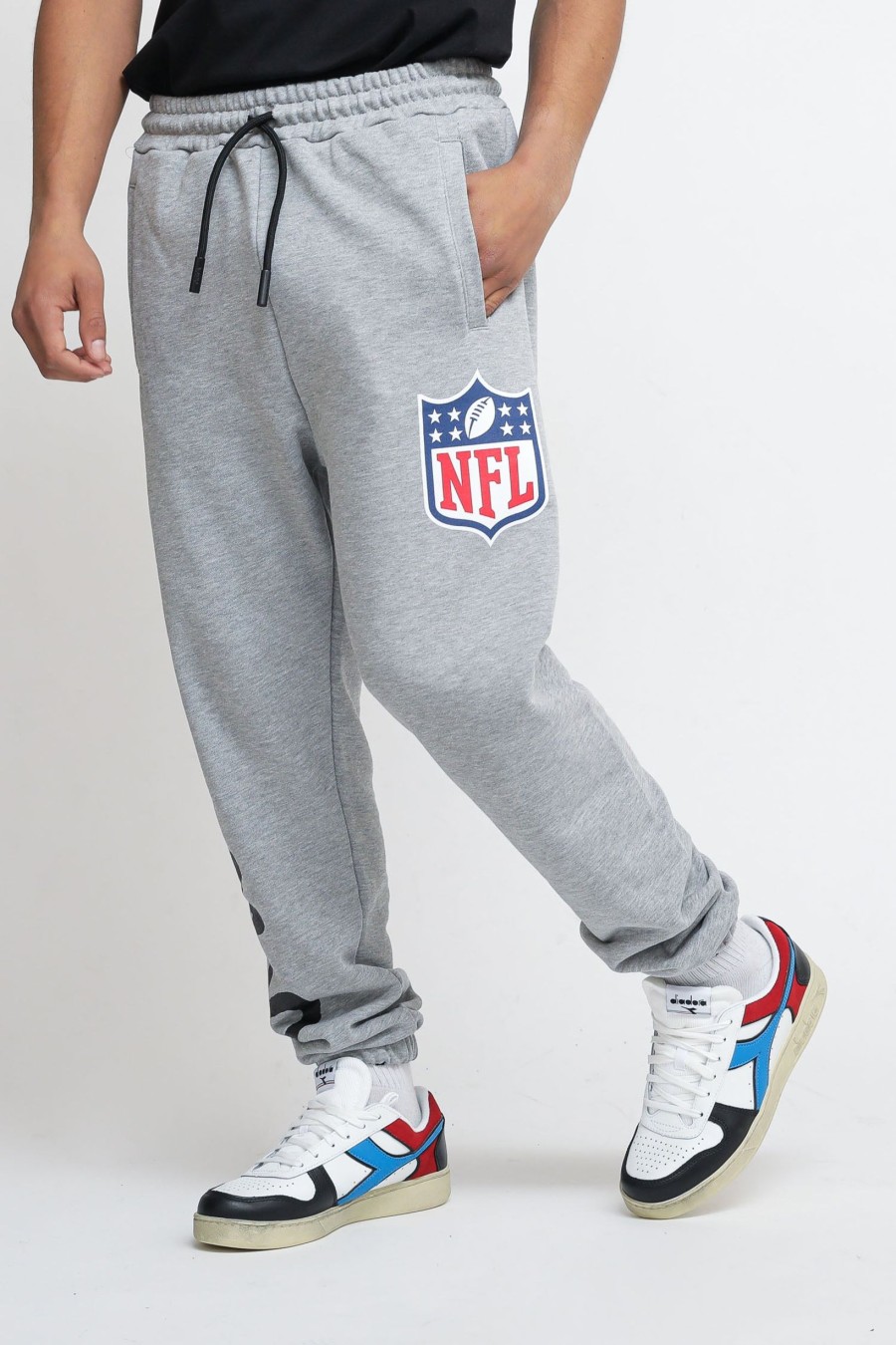 Uomo Disclaimer Pantaloni Felpa | Pantalone In Felpa Uomo Nfl - Grigio Chiaro Melange