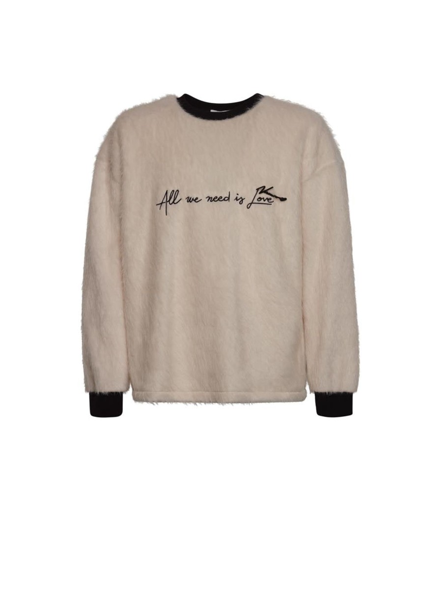 Uomo numero 00 Pullover | Affection Sweartshirt - White