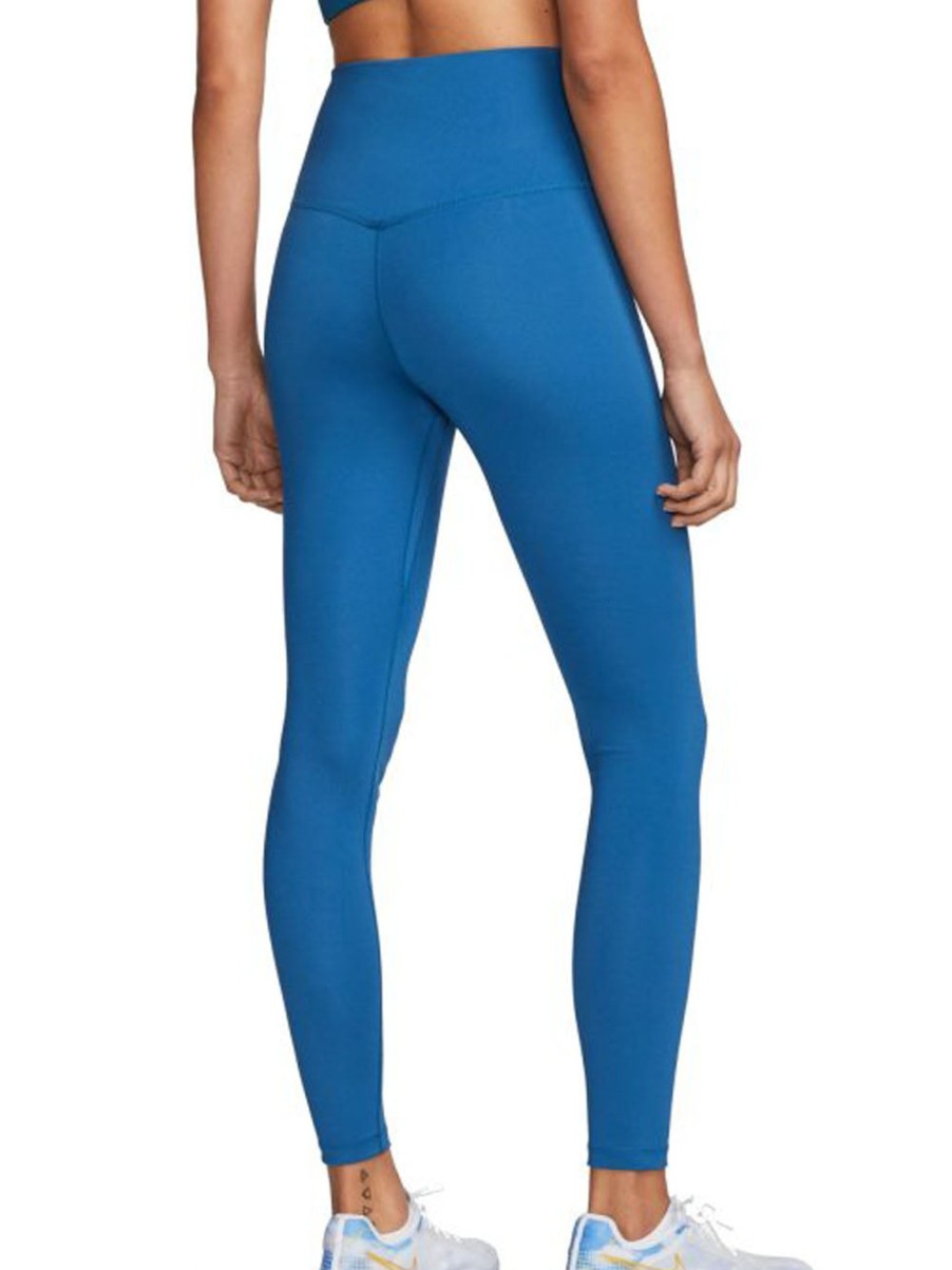 Donna nike Leggings | One Leggings A Vita Alta - Industrial Blue/Bianco