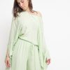 Donna Have One Bluse | Blusa Manica Pipistrello - Ice Green