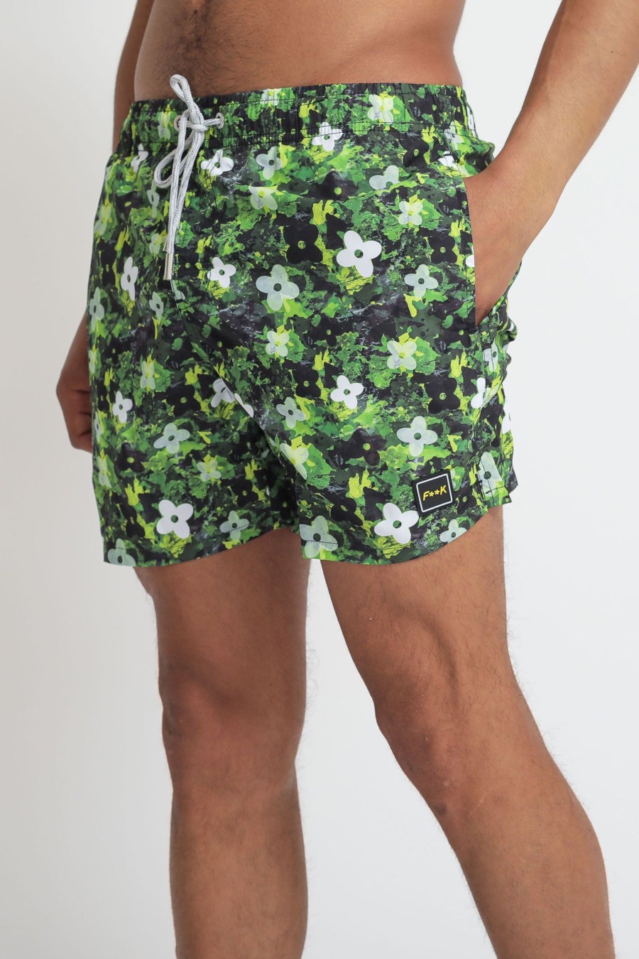 Uomo f**k project Boxer Da Mare | Microfiber Printed Short - Fantasia