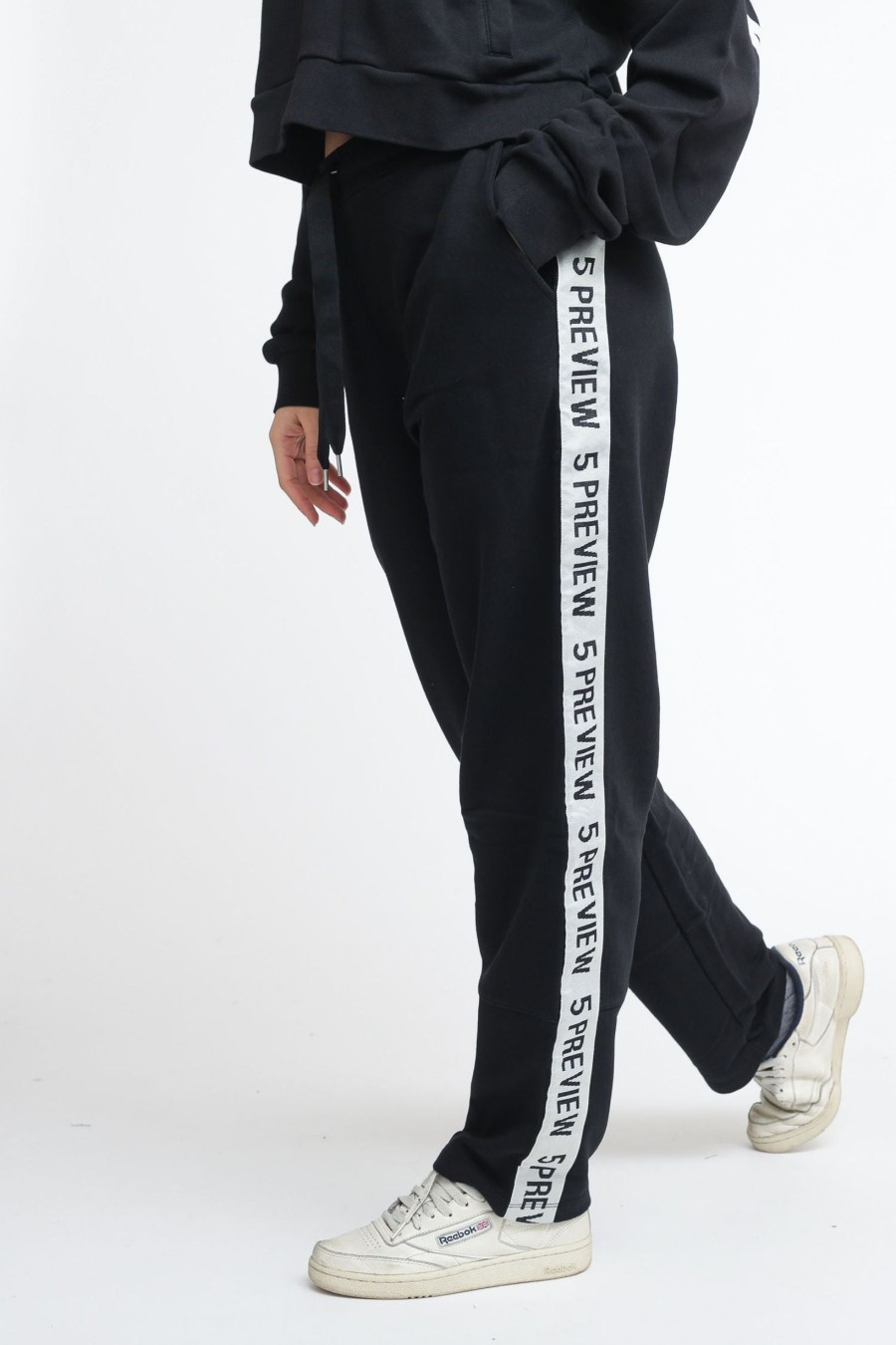 Donna 5preview Pantaloni Felpa | Vivien Stripe Pant - Coal