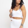 Donna Hinnominate Top | Top In Maglieria Con Etk Personalizzata - Bianco