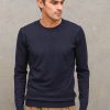 Uomo berna Pullover | M Paricollo Essentials - Navy