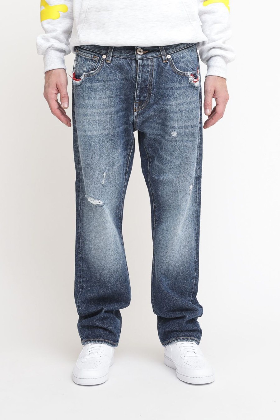 Uomo berna Pantaloni Jeans | Jeans Ssw - Blu